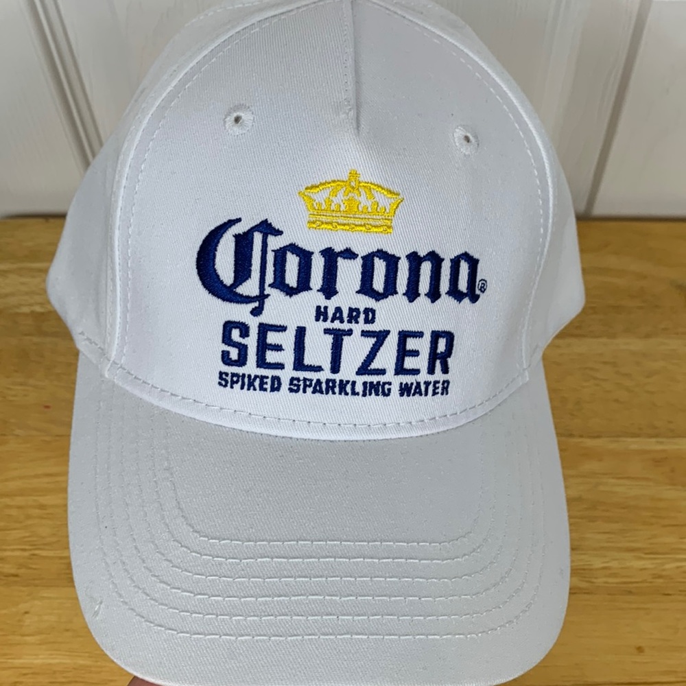 NWOT Corona Hard Seltzer white SnapBack hat.